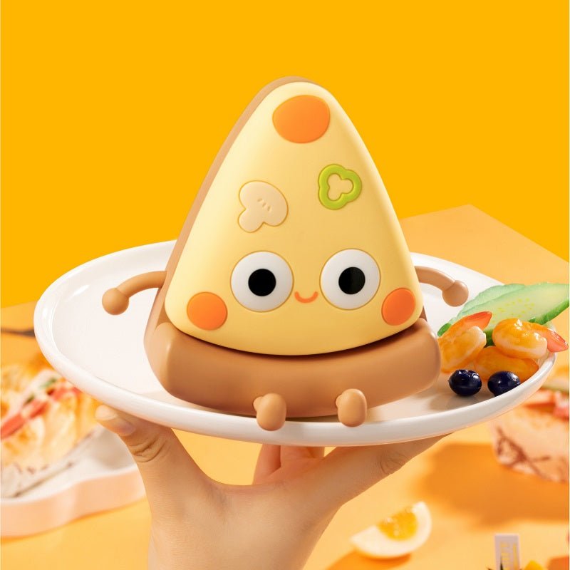Adorable Pizza Silicone Night Light Pizza Nursery Lamp Rechargeable - Tokui Pty Ltd
