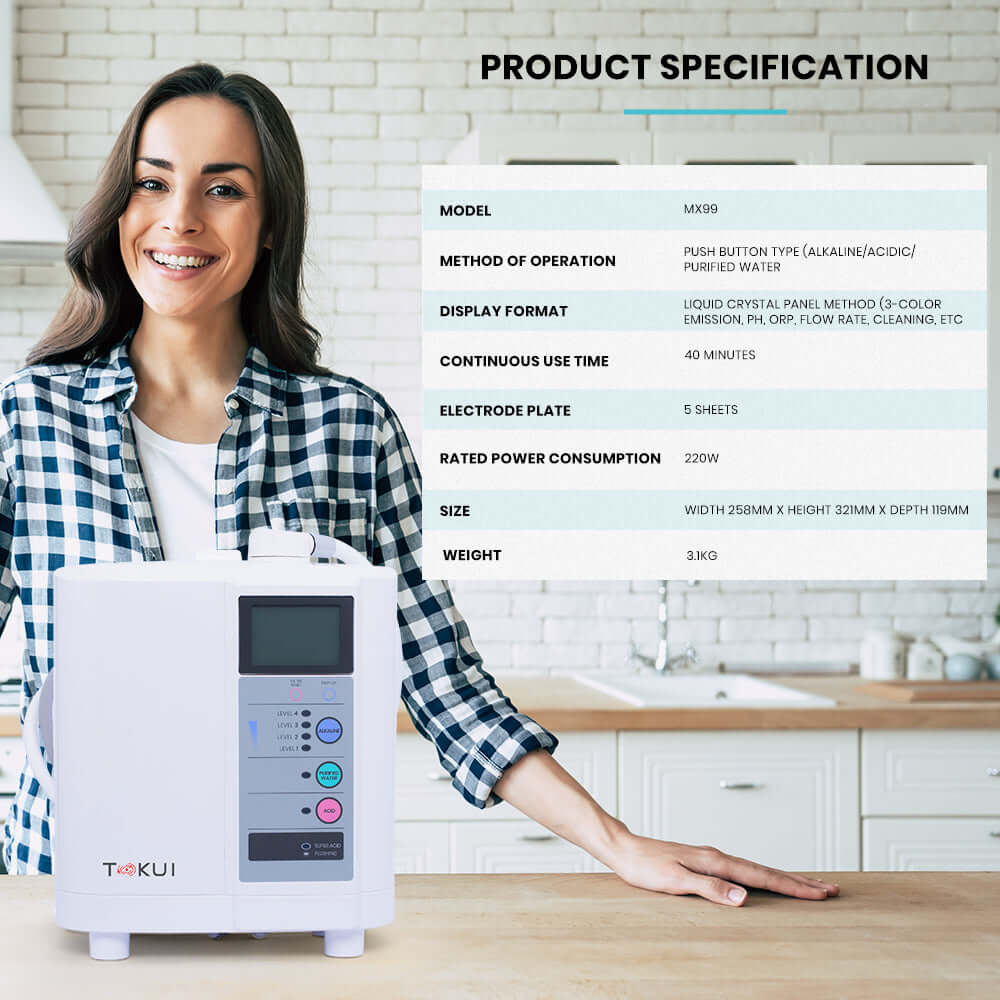 Tokui Alkaline Hydrogen Electrolysed Water Machine Ionizer - Tokui Pty Ltd