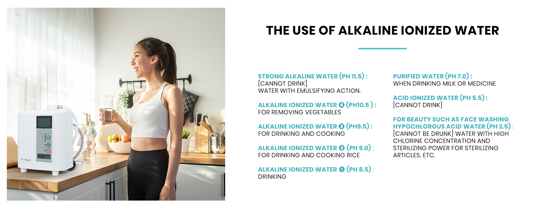 the use of alkaline ionized water from tokui australia