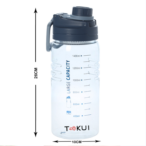 Tokui Australia 1500ML Water Bottle Size and height