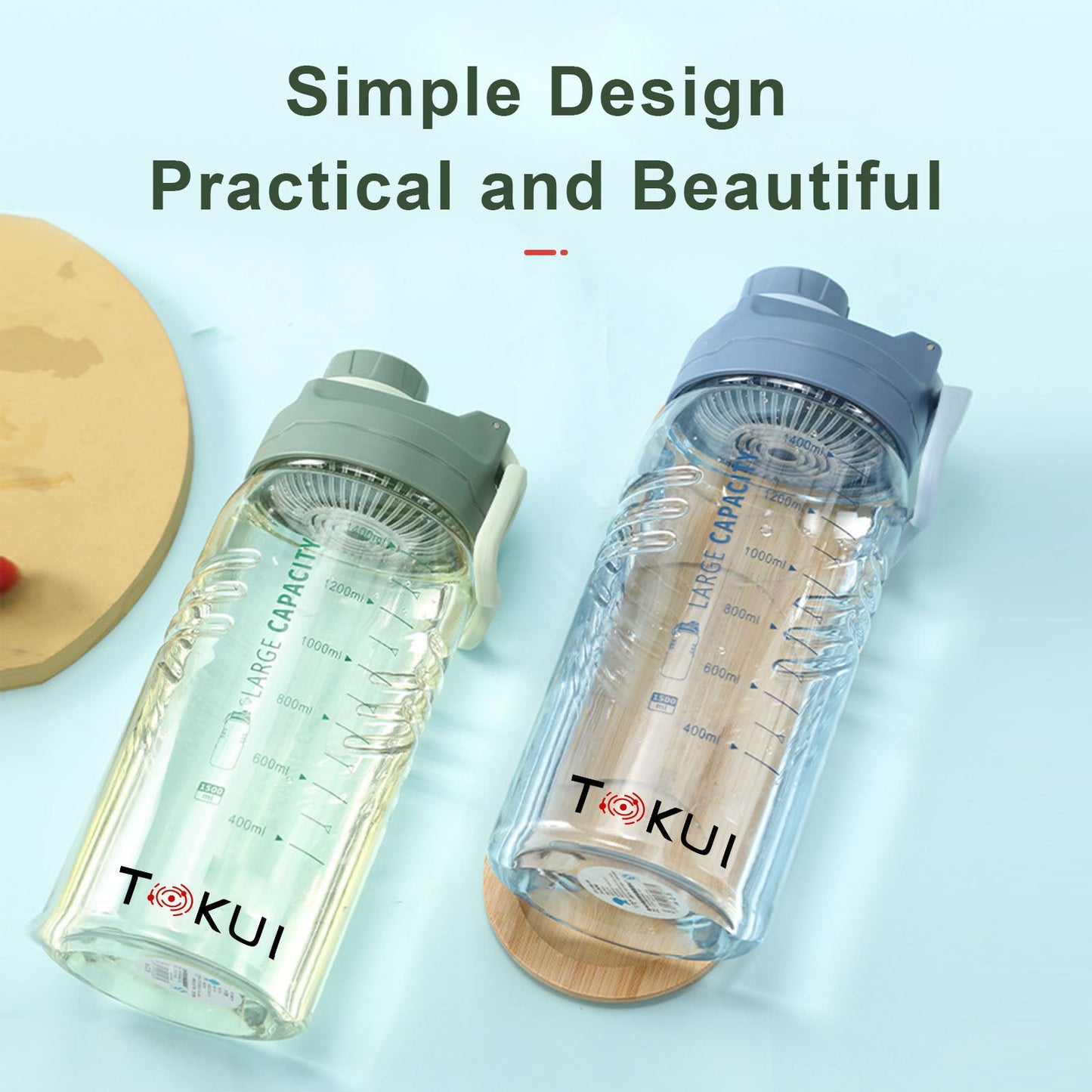 1500ML Tokui Gym Water Bottle - Tokui Pty Ltd