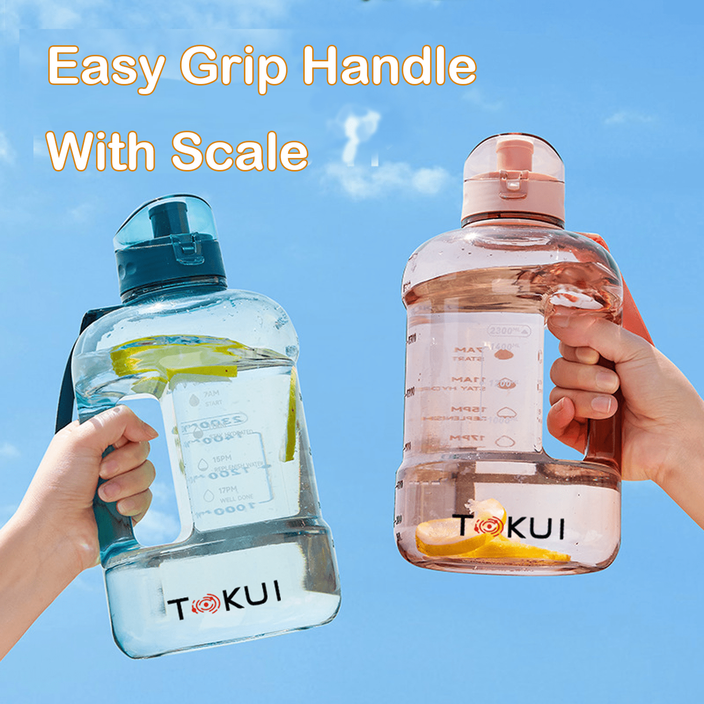 Stay Hydrated with the Tokui 2300 ML Motivational Water Bottle - Tokui Pty Ltd